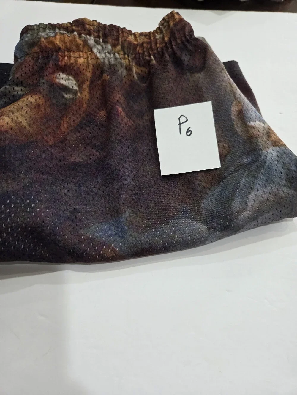 Kinetic Men's Blue & Multicolor Printed Athletic Shorts Sz.L